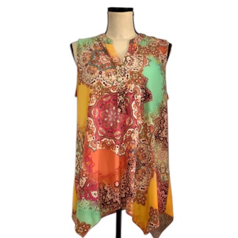 SPENSE Multicolor Sleeveless Women's Top SIZE LARGE